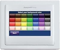 Vista 7 de Honeywell Home RTH9600WF Termostato de color inteligente Energy Star Wi-Fi Pantalla táctil programable Alex Ready + THP2400A1027 Conjunto de placa