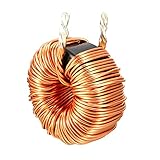 HyKab Inductor 1Pcs Vertical Toroid Magnetic Inductor Monolayer Wire Wind Wound 100uH 20A Inductance Coil Inductors