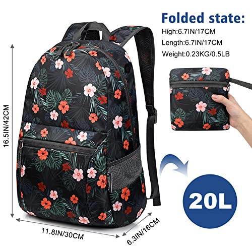 Mochila plegable G4Free 20L y paraguas 42 pulg negro miniatura 2