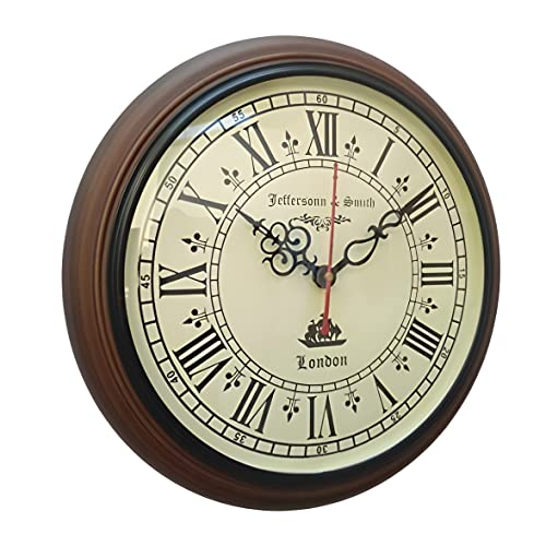 Nautical Gallery Wooden Analog Wall Clock Antique Unique Style Art Decorative Clock For Home & Office 12 Inch - (Brown) (B0C6RJQKJK) Amazon Price History, Amazon Price Tracker