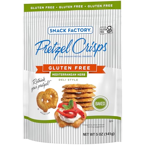 Image of Snack Factory Mediterranean Herb Pretzels, 5 Oz Bag (Pack of 2)