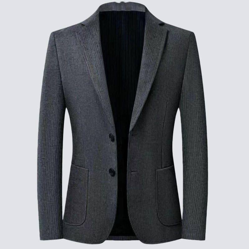 Blazer décontracté homme d'âge moyen avec col épais premium