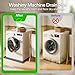 Washing Machine Drain Pan Silicone mat – 26.5x26.5 Inch Non-Slip Waterproof Washer Drip Tray, Anti-Vibration Soft Mat for Under Dryer or Washer, Floor Leak Protector for Laundry Room