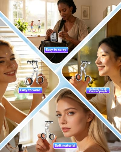 Image of 2026 Upgraded Contact Lens Applicator Tool【3-Step Easy Wear】【3.0 Precision Alloy & Natural Silicone】 0 Shift, Ultra-Smooth Lens Insertion Removal Kit for Home Travel Use (Black)