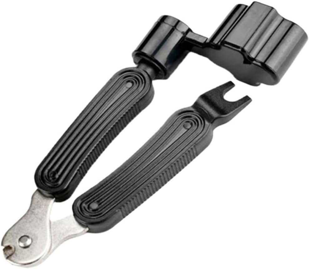 Guitar String Tool Winder Cutter Pin Puller Musical Instrument Daily Use Gadget(Black)