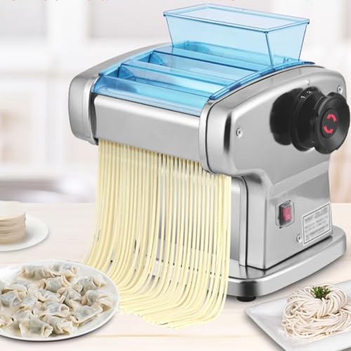 Machine à pâtes électrique inox robuste et performante avec couvercle protecteur multifonction