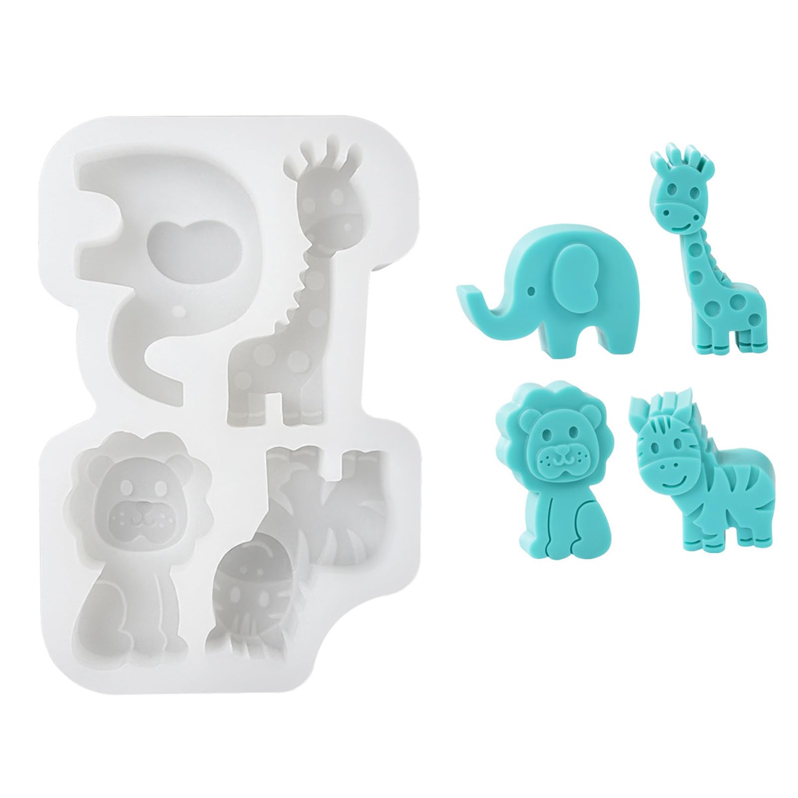 Moule à gâteau en silicone en forme d'animal pour des goûters d'enfants réussis