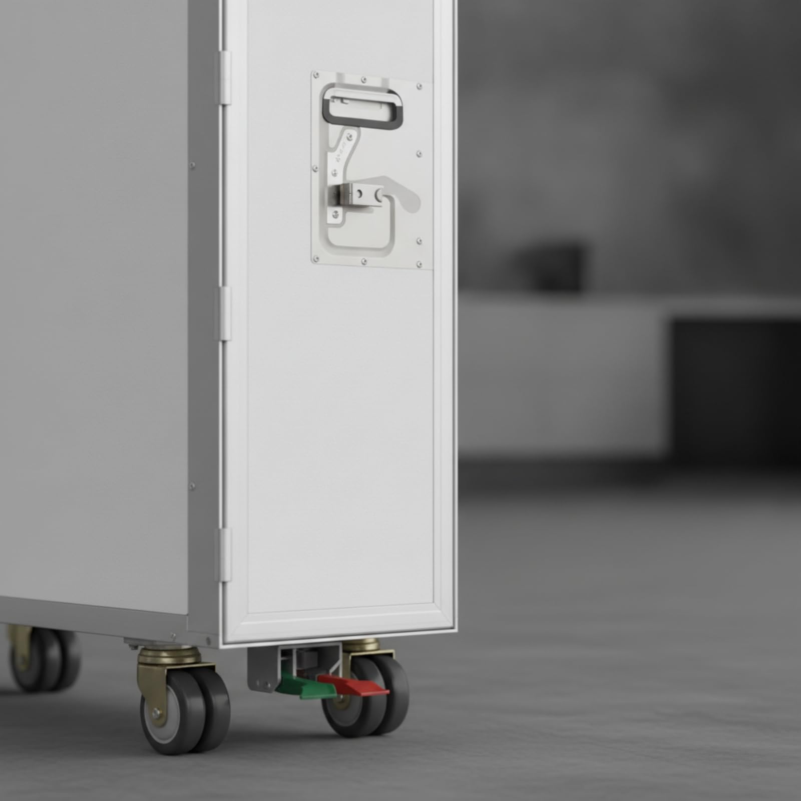 predolo Carrello di Servizio su Ruote Alto Carrello Contenitore con Anta Stretto per Ristoratori, Ristorante, Blu, Americano