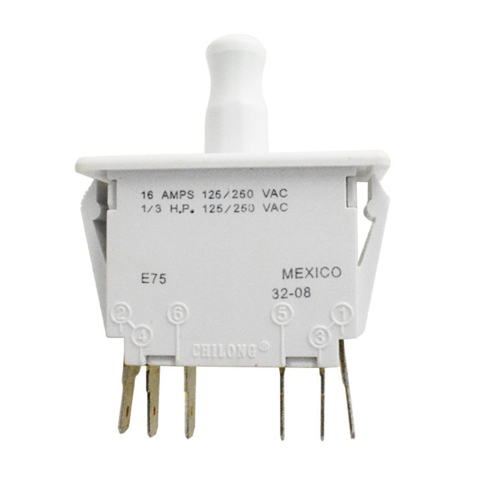 MOOKEENONE 6-Pins Arcade Door one Position Switch Pull 16 AMPS 125/250 VAC for Video Game