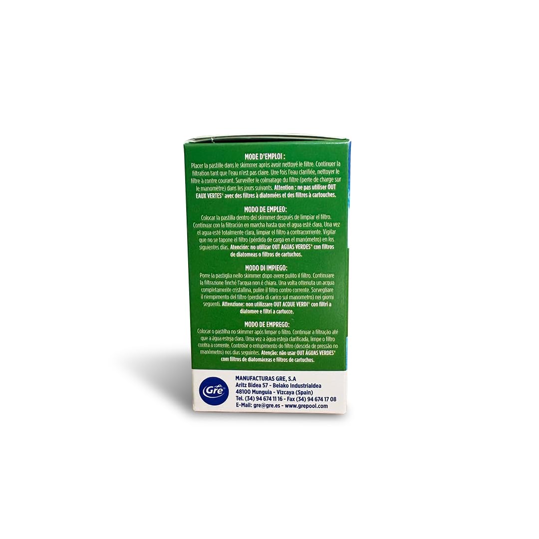 Gre 90147N - Stop Eaux Vertes, Lot de 6 Plaquettes de 20 g