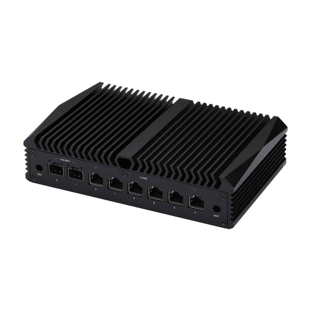 Qotom Micro Firewall Q30921SE Pentium 5405U, 2.3GHz 15W 8G DDR4 RAM 128G M.2 SSD -6X Gigabit LAN,2 xJL82599ES SFP+ Win10,Linux 24/7