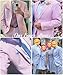 Seersucker Suit Mens 2 Piece Summer Beach Wedding Outfit for Men Classic Fit Casual Sear Sucker Suit for Grooms Prom Party Sky Blue S