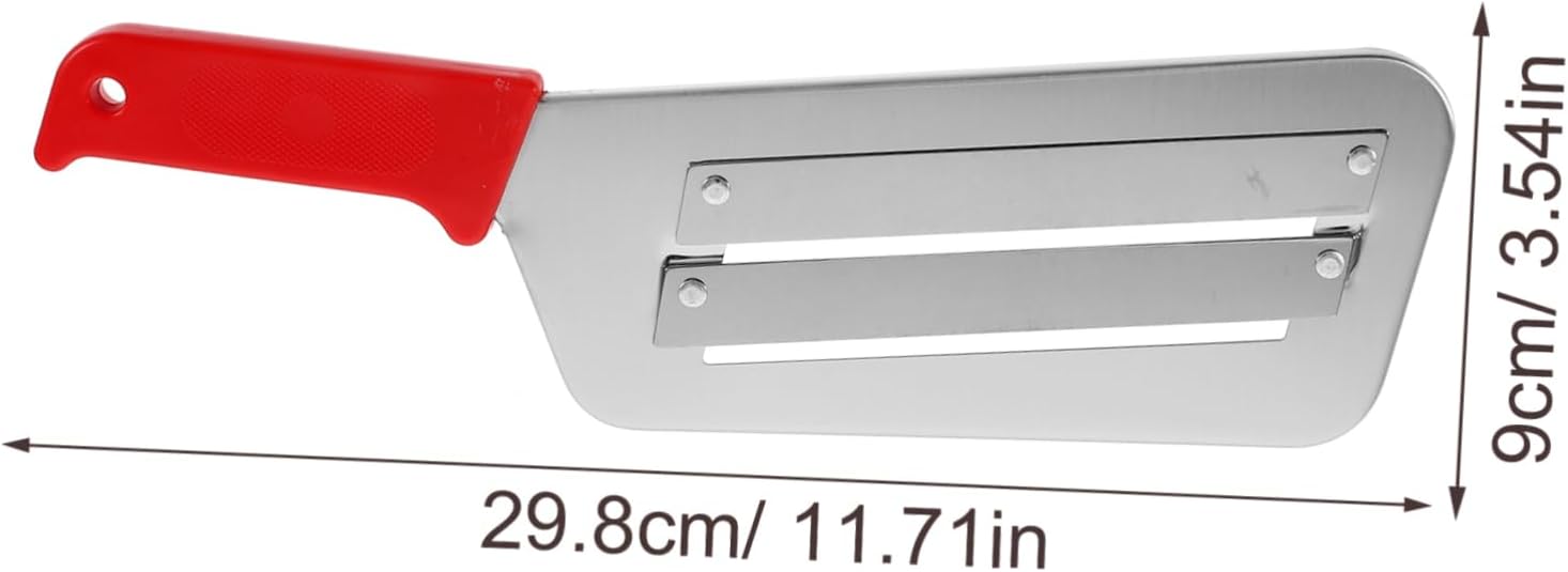 Red Handle Stainless Steel Potato Peeler and Vegetable Slicer for Kitchen