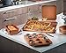 Gotham Steel Non Stick Ceramic Bakeware Set, 5 Piece No Warp & Dishwasher Safe Baking Set, Baking Pans Set with Round & Square Baking Pan, Muffin Pan, Loaf Pan & Baking Sheet for oven, 100% PFOA Free