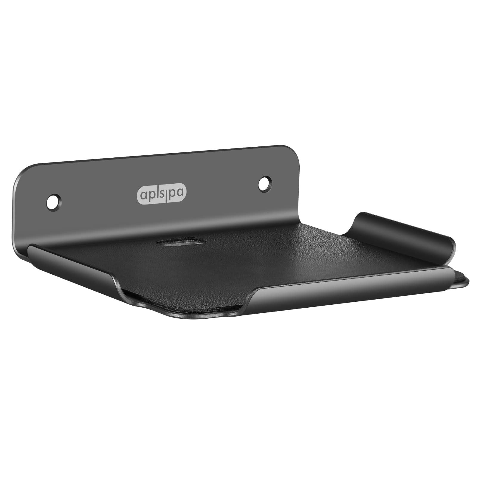 aplslpa Small Wall Shelf, 4.7" Floating Shelves for Speakers, Internet Router, Smart Home, Apple HomePod Mini, Echo Dot 4th, Security Cameras– for Bedroom, Gaming Room and Living Room(Grey)