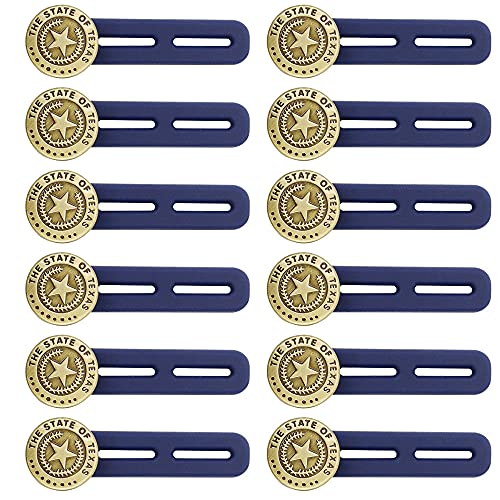 12 Piezas ExtensióN De BotóN De Goma EláStica,Expansores De Banda De Cintura Ajustables, Extensor De Cintura Para Aumentar O Disminuir El TamañO De La Cintura De Los Pantalones Cover