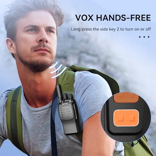 Retevis H777 Walkie Talkie, Portable PMR446 Radio Walkie Talkies for Adults Easy of Use, USB A-Type C, VOX, Flashlight - Image 3