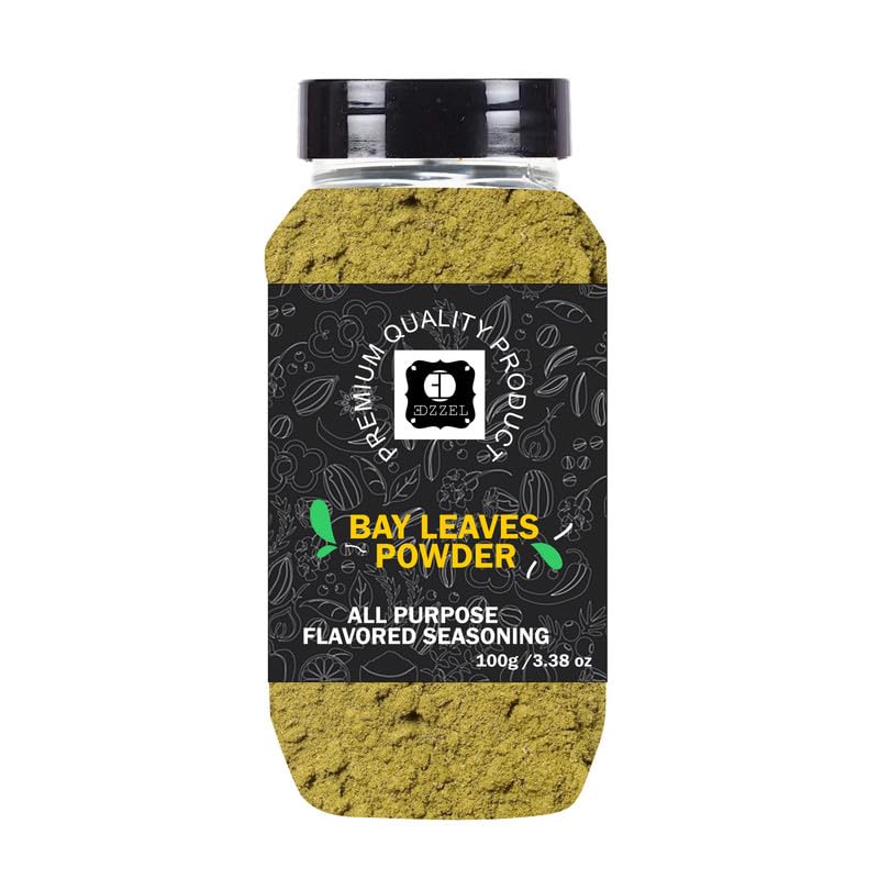 EDZZEL Premium Quality Indian Organic Bay Leaves, Powder Plant Based, Vegan, Gluten Free-100 GRAM Box (Set Of 3)