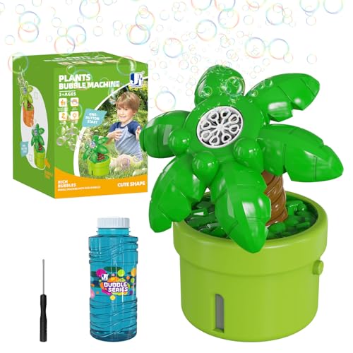 Panacare Dinosaurier Eier Seifenblasenmaschine, Seifenblasenspielzeug für Kinder 10000+ Blasen/Min mit Seifenblasenlösung, Kinder Geschenk für Geburtstag/Party/Hochzeit (P82318B-Green)