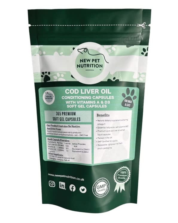 365 x Cod Liver Oil Liquid Soft Gel Capsules