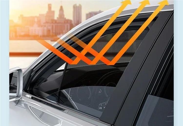 Pare-soleil auto E210 en maille mesh windows pour une isolation fenêtres latérales - 3