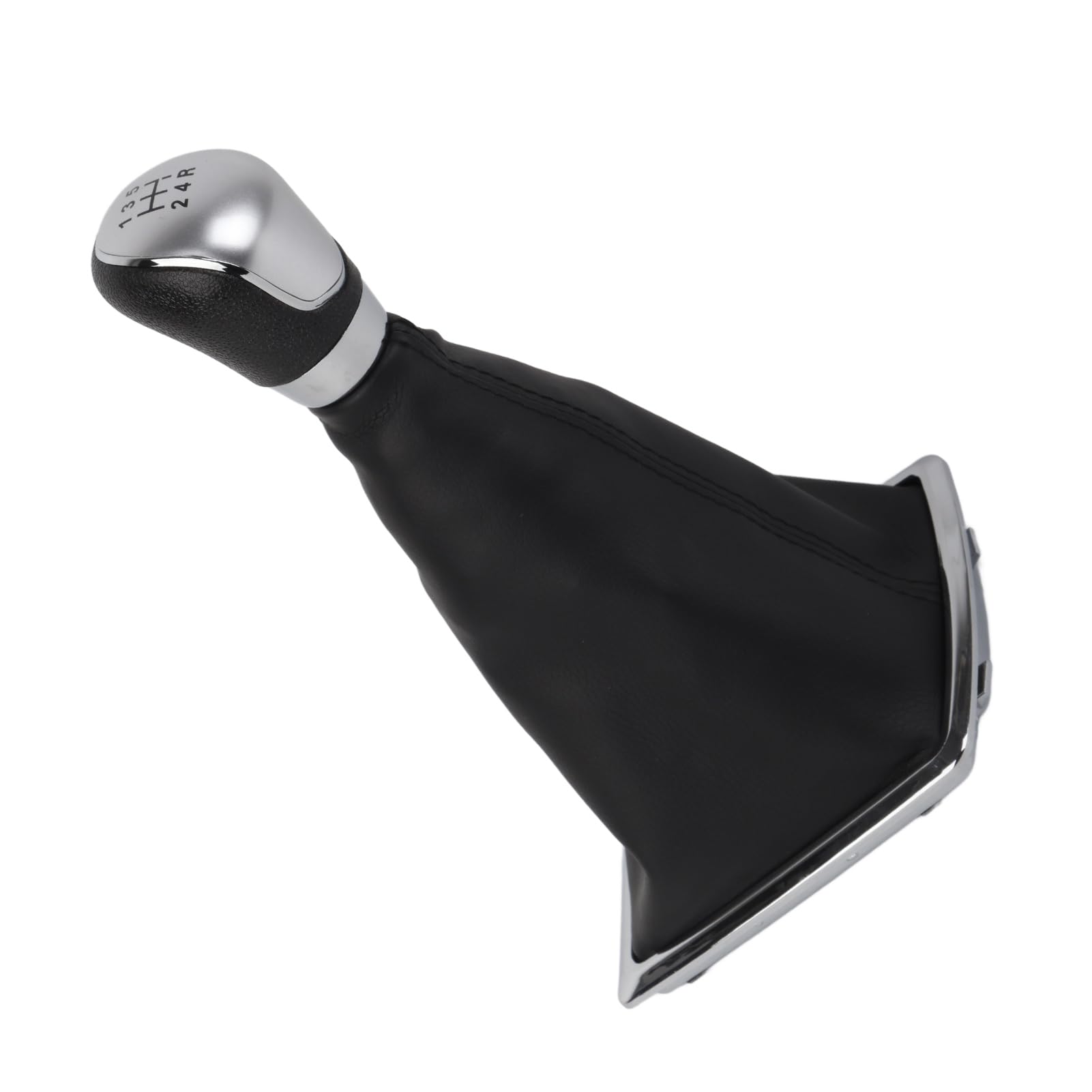 Qiilu 5 Speed PU Leather Gear Shift Knob Gearstick Gaiter Boot Kit for Focus 2005-2008 2010-2012
