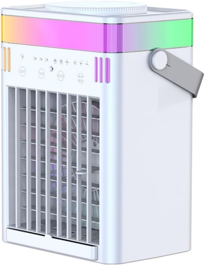 Small Desktop Air Conditioner Fan with Strong Cooling Effect Quiet Running Efficient Cooling Fan for Table or Night
