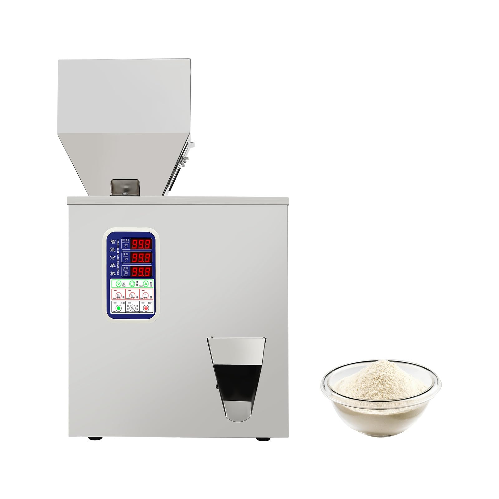 Powder Dispenser,Powder Filling Machine,1-200g Automatic Intelligent Filling Machine,110V Powder Particle Dispenser,3 Speed Control Filling Machine,Particle Subpackage Machine (1-200g)
