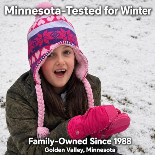 Image of N'Ice Caps Kids Waterproof Snow Mittens Cold Weather Thinsulate Insulated