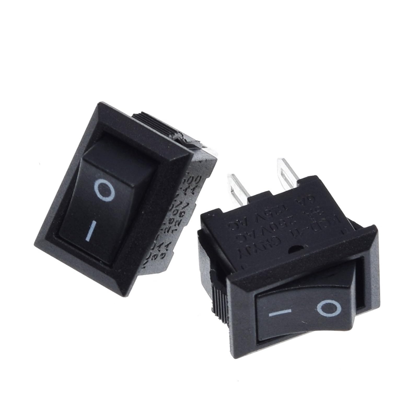 BKGWCSOR 10pcs/lot 10 * 15mm SPST 2PIN ON/OFF G130 Boat Rocker Switch 3A/250V Car Dash Dashboard Truck Switches
