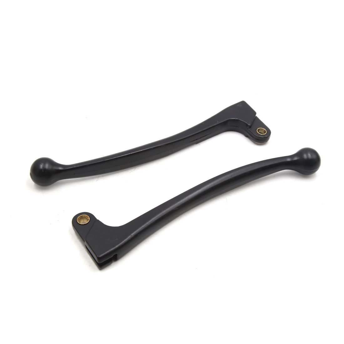 Sourcing Map Black 2Pcs Aluminum Alloy Motorcycle Left Brake Clutch Handle Lever For Cg125
