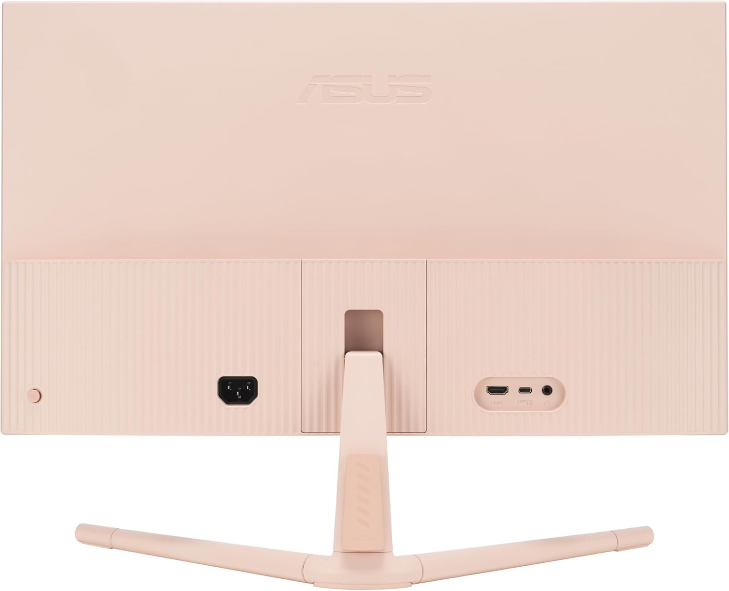 ASUS VU279CFE-P, Eye Care Monitor da 27" FHD IPS (1920x1080), Rosa | Porte HDMI e USB-C con Power Delivery, 1 ms (MPRT) Response Time, 100Hz, Tecnologia EyeCare Plus