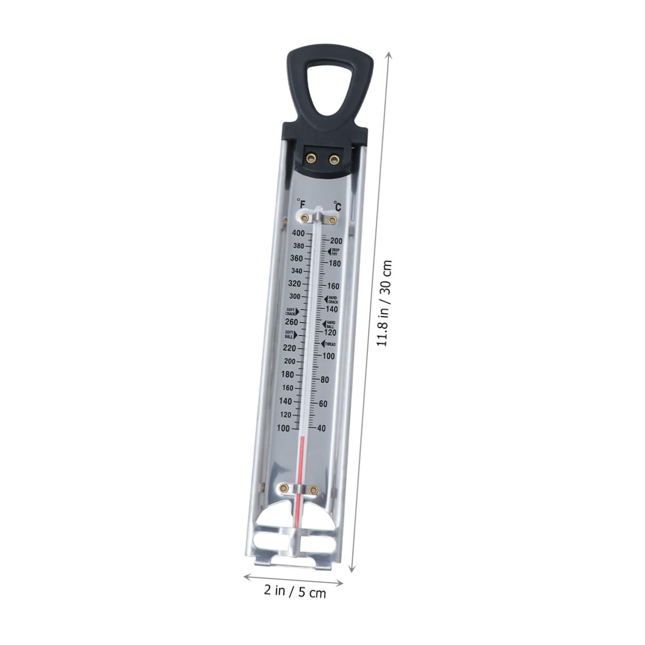 2pièces Thermomètre Suspendu Double Échelle Pour Mesurer Les Températures Des Confitures Et Sucre Outil Pratique Pour Candy Et Sirop