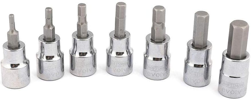 CRAFTSMAN EVOLV 7-PC HEX BIT SOCKET SET *METRIC*