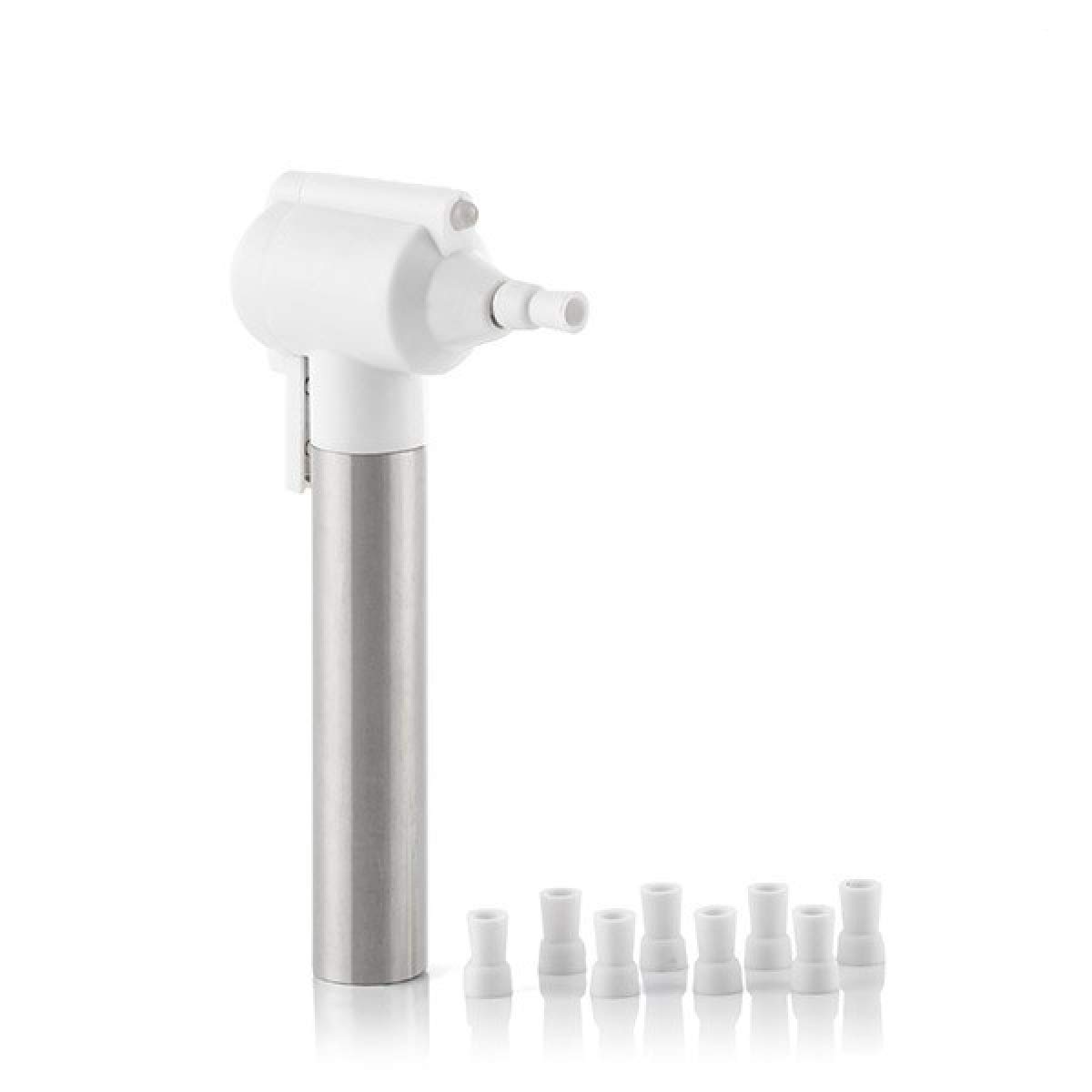 InnovaGoods® Blanqueador e lucidatrice dentale Pearlsher, kit di sbiancamento dentale con 5 punte, sbiancamento dei denti, elimina placca e macchie, funziona con batterie.