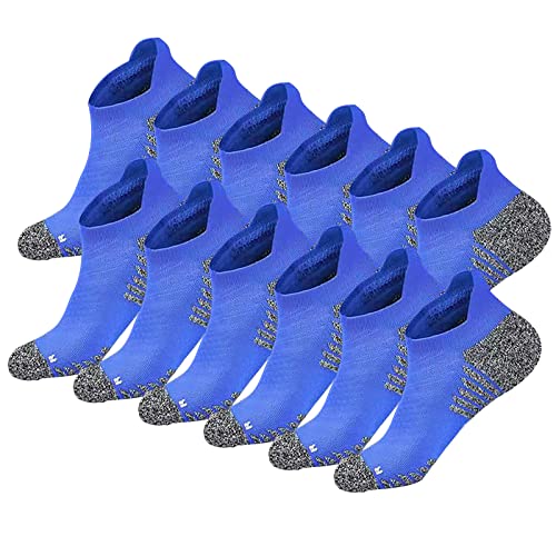 Athletic Running Ankle Socks for Men and Women - Anti Blister Low Cut Socks - 4 Pairs & 6 Pairs
