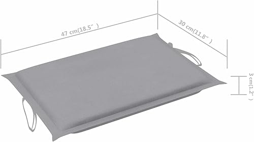 Miniatura 3 de Cojín para tumbona, cojín de repuesto para silla de patio con lazos, cojín de asiento para mecedora, cojín de respaldo para silla, cojín acolchado