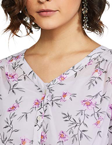 Image of Eden & Ivy Women's Floral Regular Fit Blouse (SS20 /WCF /INS-E-04 Lavender XS)