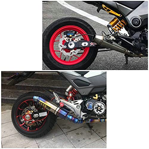 Heinmo Motorcyle Rear Fork Extension Adjusters Rear Wheel Chain Guard Cover Protector For Grom 125 Msx125 Msx125Sf 2013-2018 2019 (Silver) #TOP6