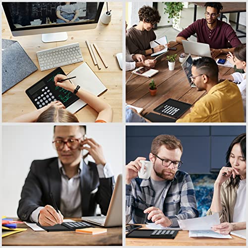 Roatee Desktop Calculators With Writing Tablet, Dual Powered Basic Calculators, 12 Digital Calculators With Large Lcd Display For Office, School, Home & Business #TOP5