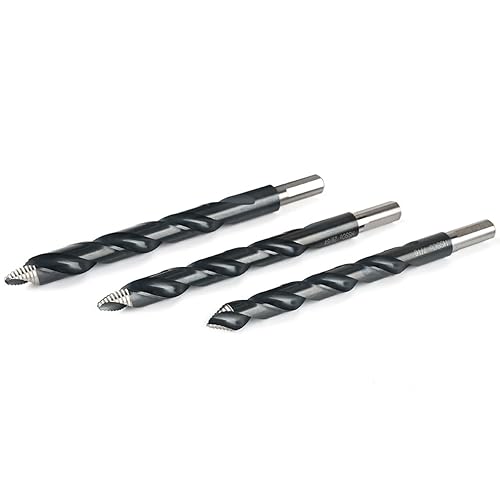 Miniatura 2 de Stark USA Juego de 29 brocas de punta escalonada Turbo con punta escalonada, vástago en espiral M35, acrílico, acero, metal duro, caja redonda de