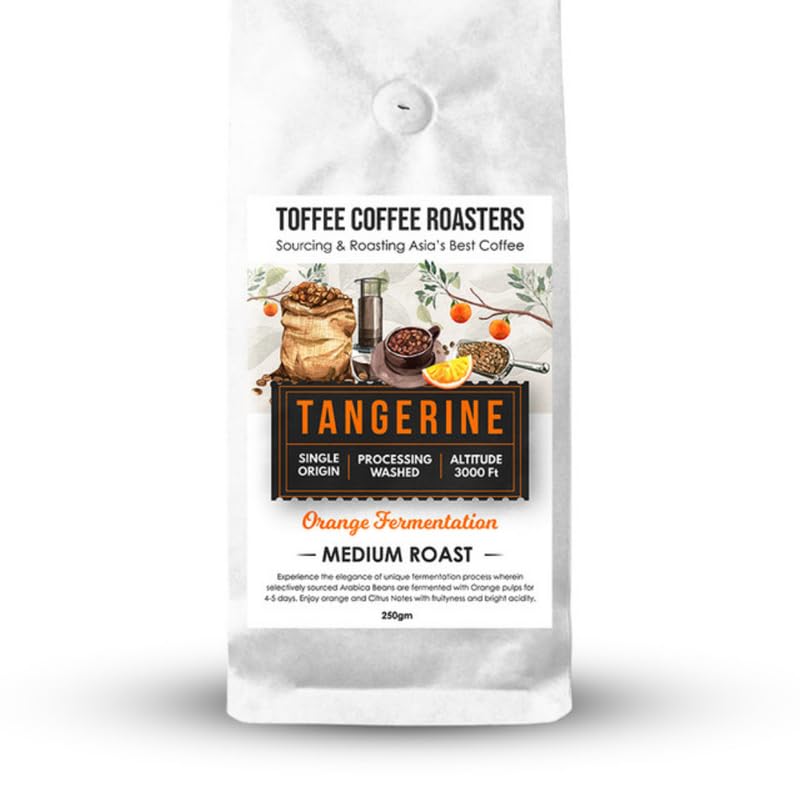 Image of Toffee Coffee Roasters | Fruit Fermented Coffee - Coffee Sample | Pack of 2x100gm (Annanas, Tangerine), Grind: Decoction Coffee Maker