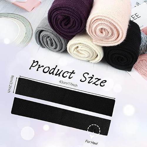 Guojanfon 1 Pair Fashion Yoga Socks for Women Girls Workout Socks Toeless Training Dance Leg Warmers (Black) - Thumbnail 6
