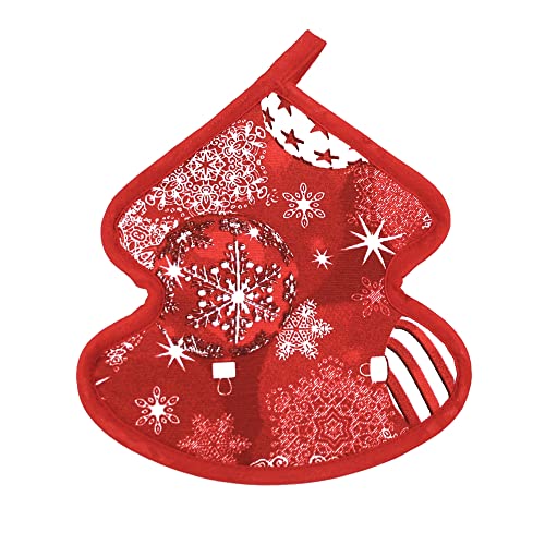 Manique de Noël en forme de jeune arbre CHRISTMAS BALL double face Cover