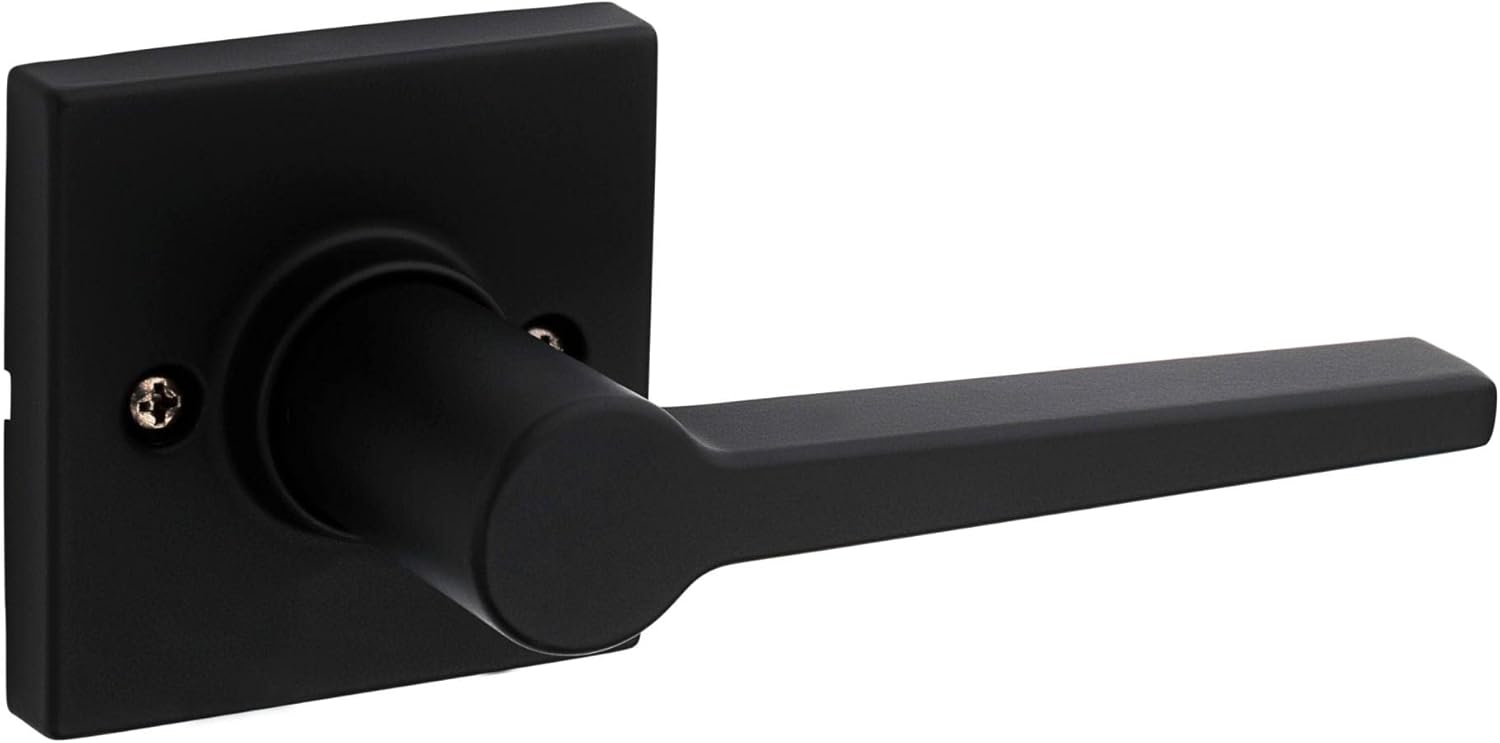 Kwikset Safe Lock Daylon Lever Square Rose Passage Lock Polished Chrome