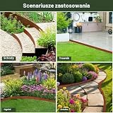 Niuny Obrzeże trawnika ze stali Corten, 10 m, wysokość 15 cm, ze stali Corten, obrzeże rabatki kwiatowej, obrzeże trawnika z rdzą, obrzeże do koszenia do dekoracji ogrodu
