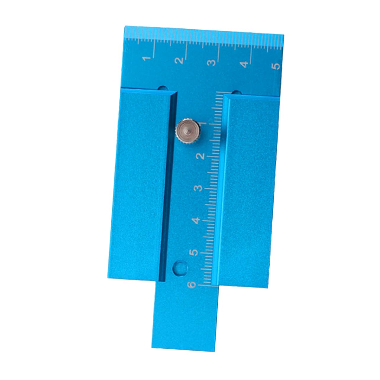 STOBOK 3 pcs Woodworking Height Gauge Metric Ruler for Table Saw Carpenter Use Durable Aluminium Alloy Measuring Tool with Screw Fixing Device Compact Lightweight Design