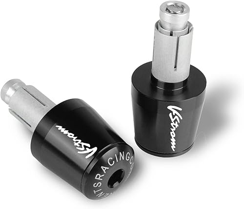 Miniatura 7 de Motocicleta 78 "22MM manillar empuñaduras mango barra extremo tapa para Suzuki V-Strom 650XT 1000XT 1050XT VStrom DL650 DL1000 DL250 (color  plata)