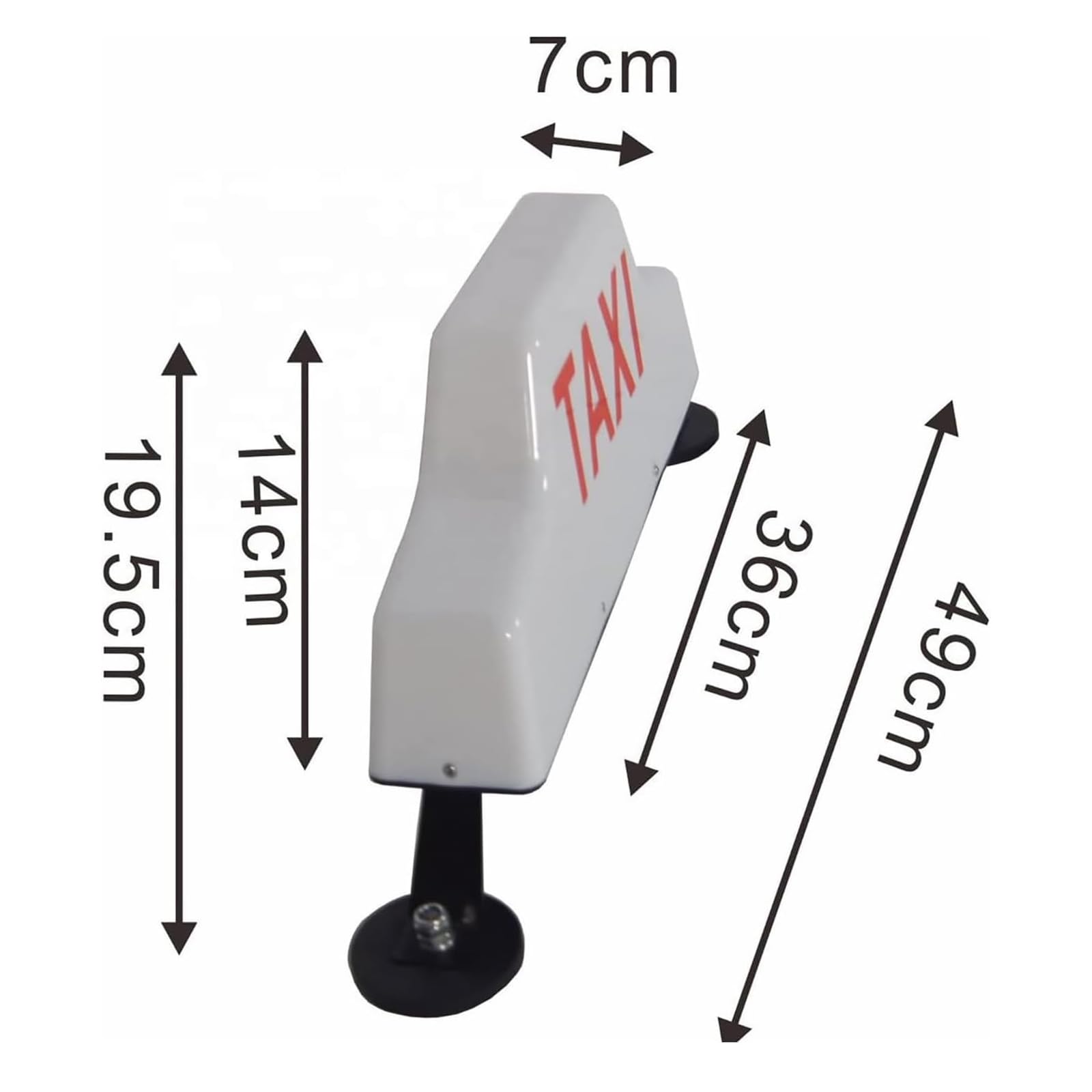 Letrero LED para Taxi, Luz LED para Taxi para Automóvil, Resistente Al Agua con 4 Luces Adicionales, Bajo Consumo De Energía/Fuerte Adsorción Magnética, Evita Rayones En El Automóvil