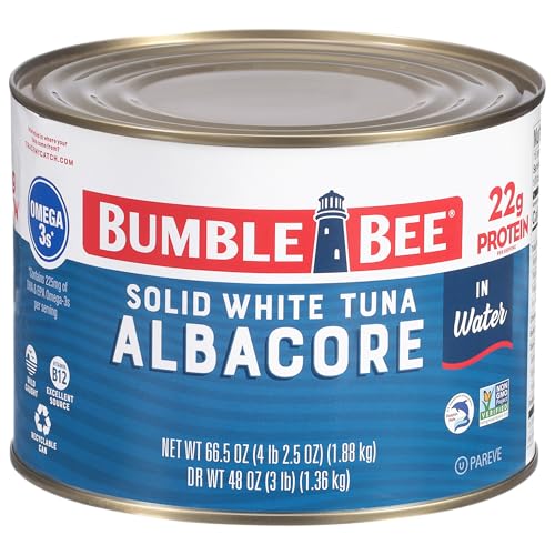 Bumble Bee Solid White Albacore Tuna in Water, 66.5 oz Bulk Can